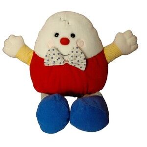 Vintage 1992 Dakin HUMPTY DUMPTY 13” Rattle Plush Soft Chime Sounds Plz Read